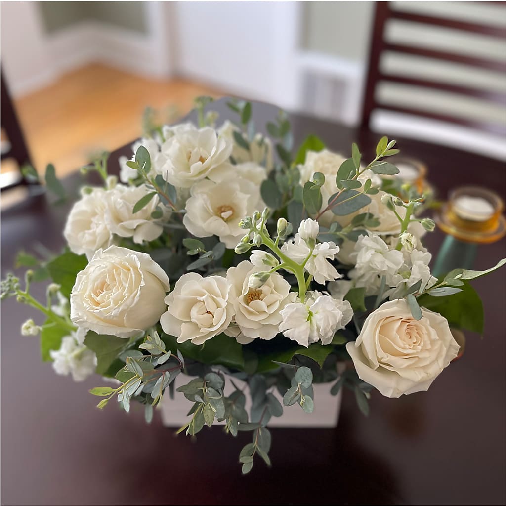 Fresh Linen Box Bouquet –  Grace Garden Little Roots, Aiken SC