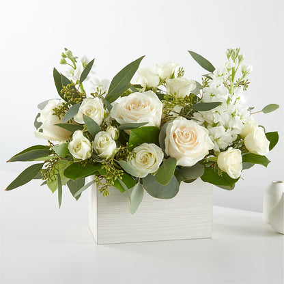 Fresh Linen Box Bouquet –  Grace Garden Little Roots, Aiken SC