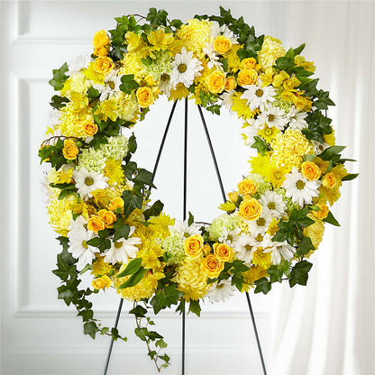 Golden Remembrance Wreath –  Grace Garden Little Roots, Aiken SC